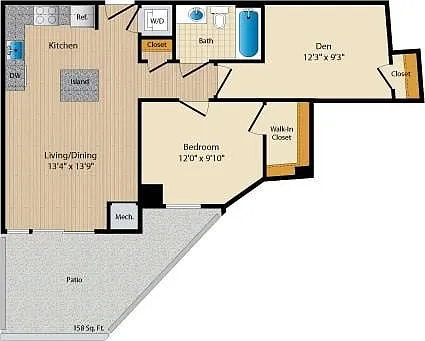 Floor plan Style C36 Den