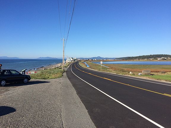 1/2 mile down the road 