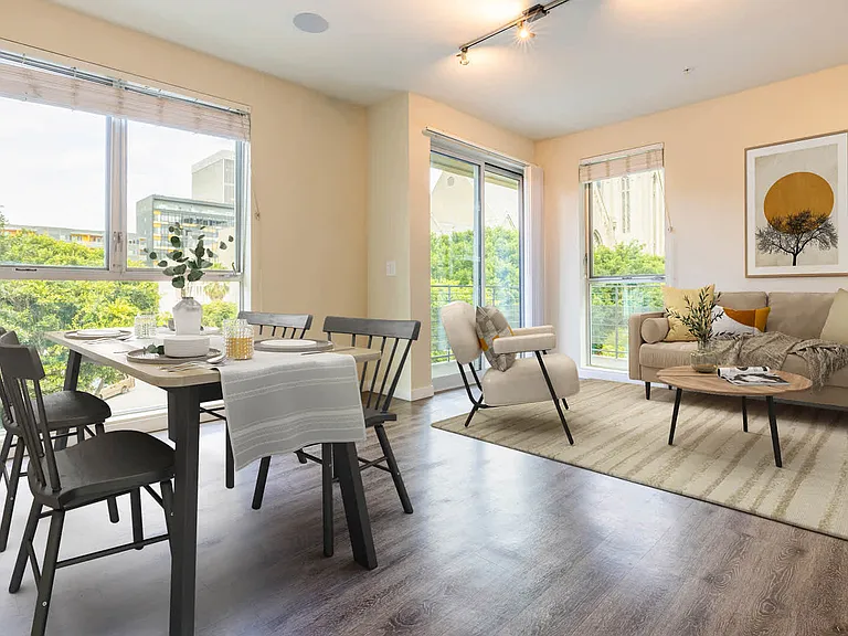 Living Room with Hard Surface Flooring