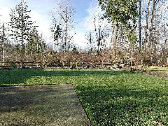 Back yard and Greenbelt