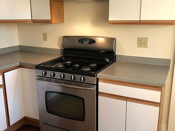 Kitchen with gas stove
