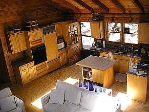 Kitchen view from loft