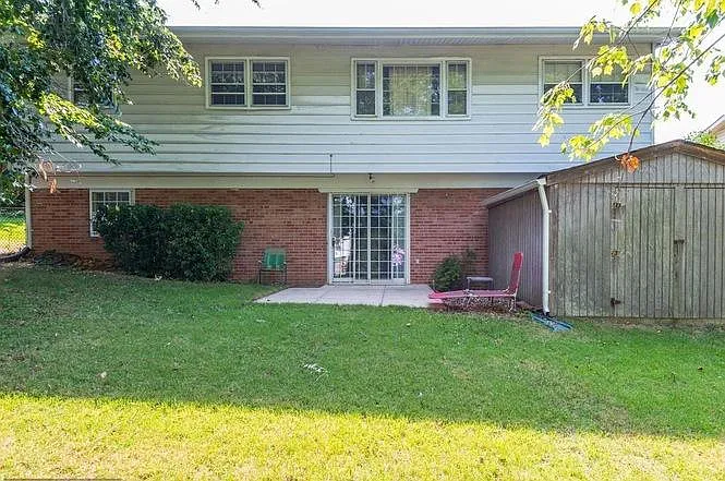 Back yard and shed