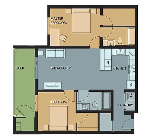 Floor plan 2 bedroom