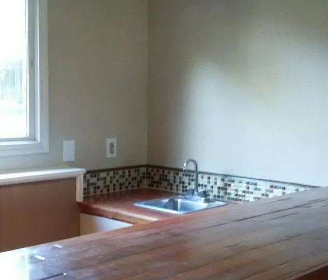 Entertainment room with wet bar