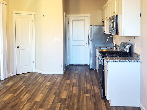 kitchen, door straight back goes to garage, door to left is pantry.