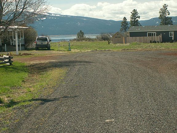 Front of lot looking west 