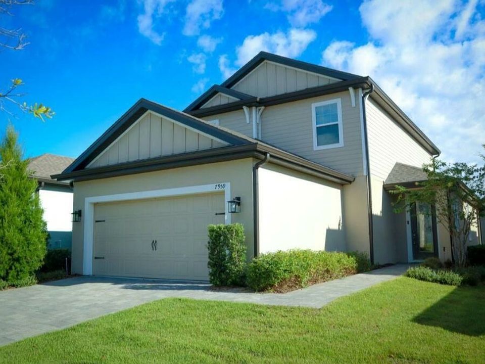 Front view of the house, Parking