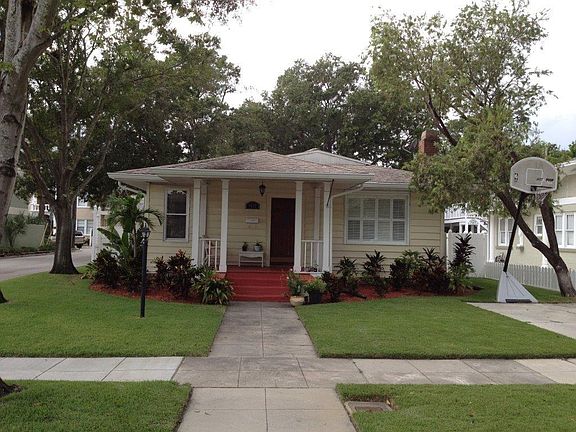 Front with Off-Street Parking (...now with new porch color and no basketball hoop)