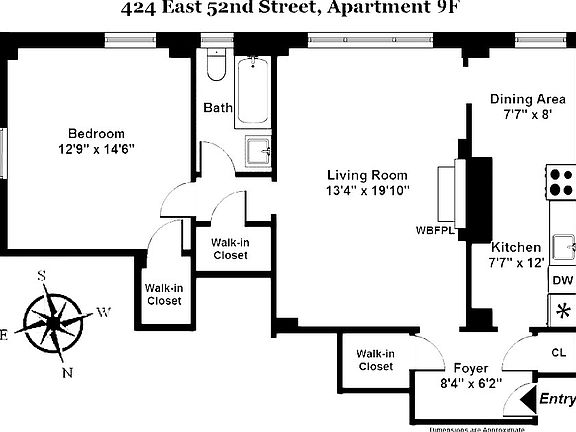 5th image of 424 E 52nd St APT 9F
