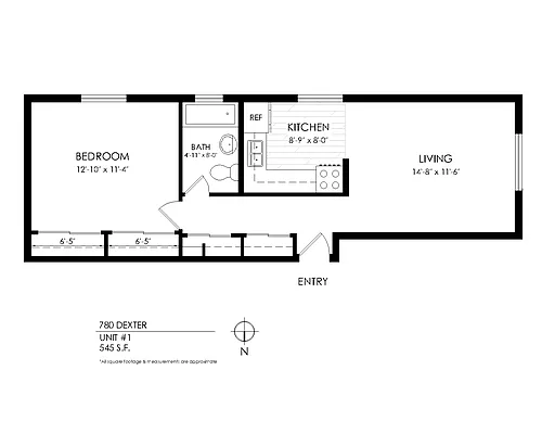 Floor plan 1 Bedroom