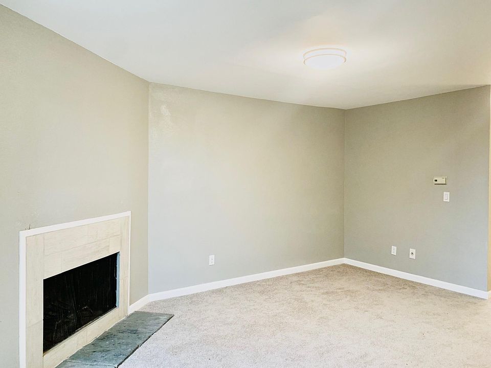 Living Room with wood fireplace