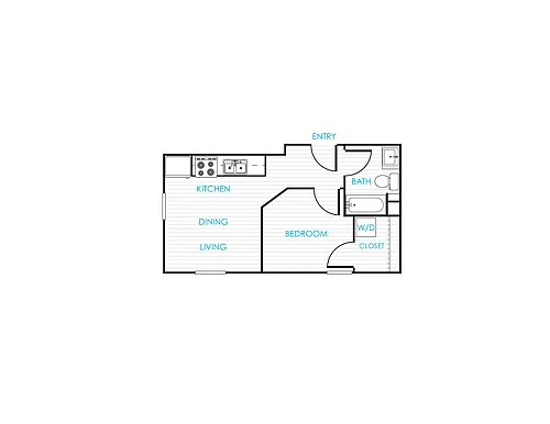 Floor plan 1 Bedroom 11A
