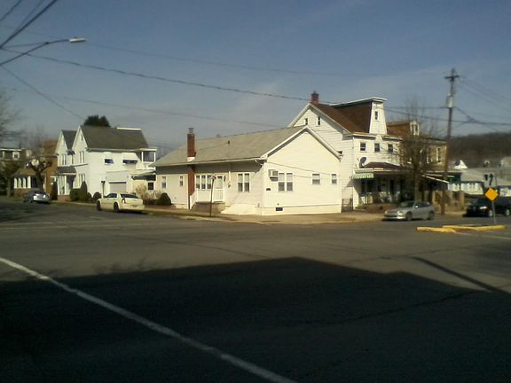 Street view looking northwest.