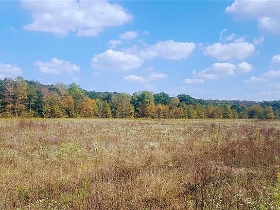 Upon entering the property a large portion of field opens in front. All the property is bordered by woods and two sides by strea