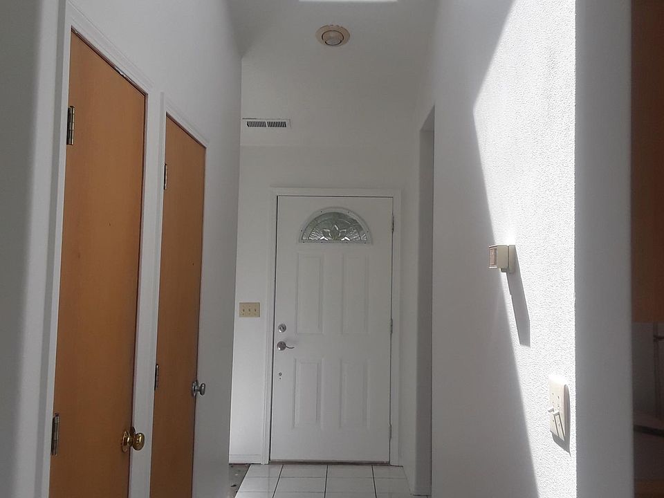 front door with skylight