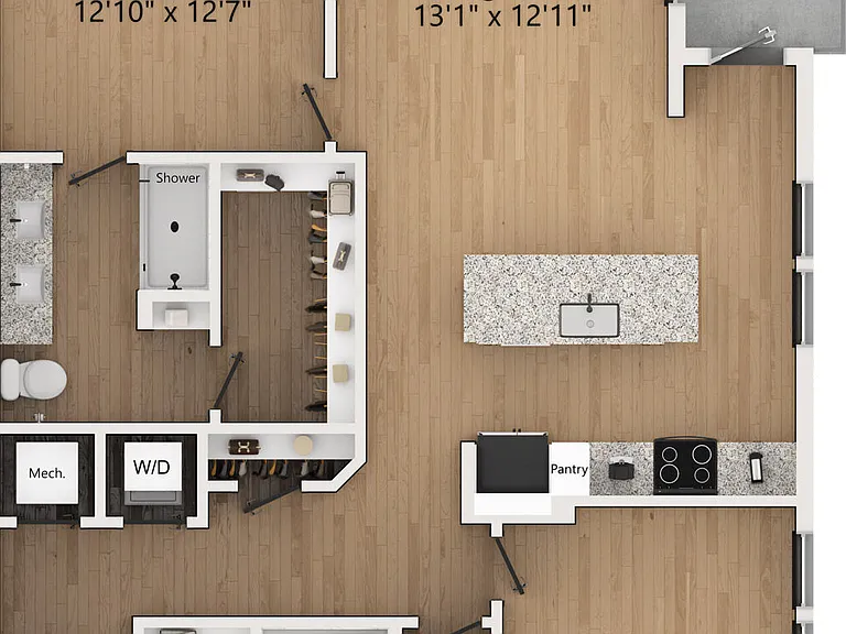 C5 floor plan Bennet at BullStreet