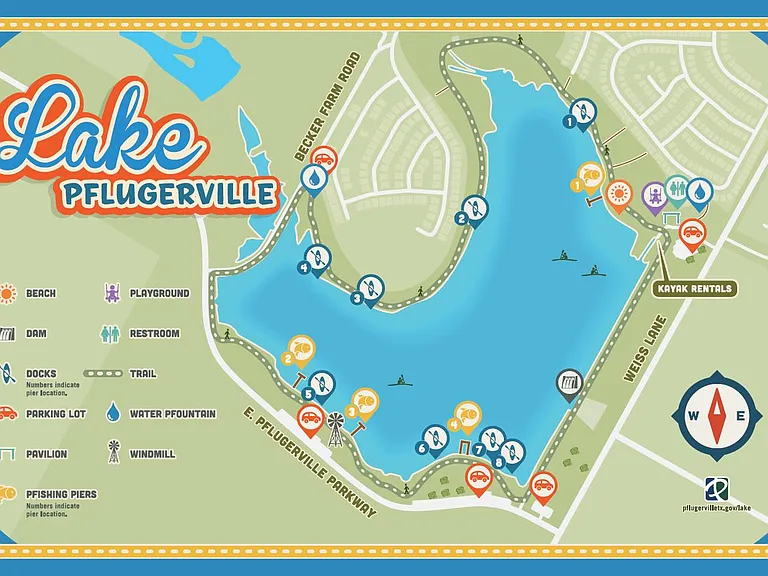 Stones throw to Lake Pflugerville