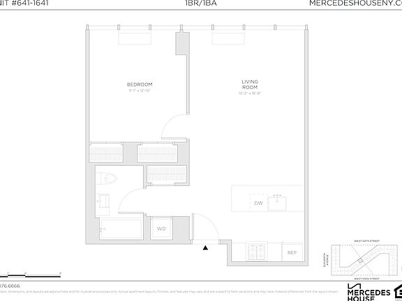 2nd image of 550 W 54th St #1541