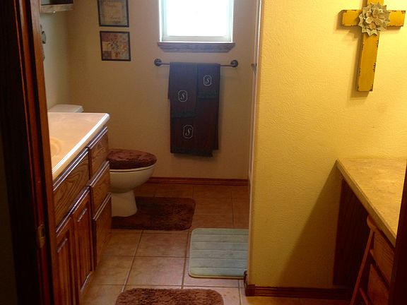 master bathroom and vanity