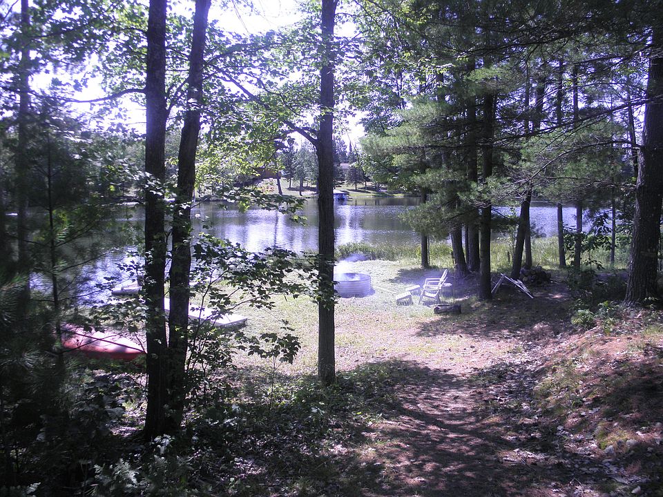 view of lake from cabin