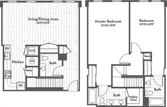 TH1 Two Bedroom 2.5 Bath Townhome TH1 Two Bedroom 2.5 Bath Townhome