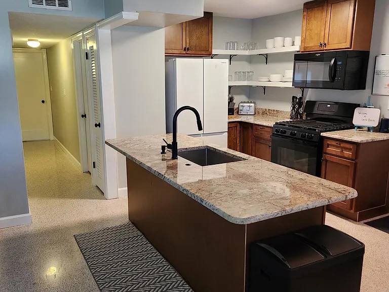 Kitchen looking into the Hallway