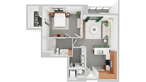 Floor plan A8 + DEN