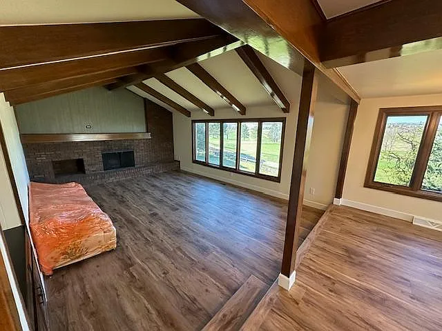 Step down vaulted family with all new flooring