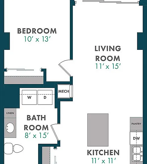 Floor Plan L4 | Domain | Apartments in Madison, WI Floor Plan L4 | Domain | Apartments in Madison, WI