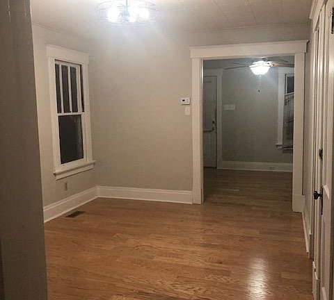 Dining room, living room in background