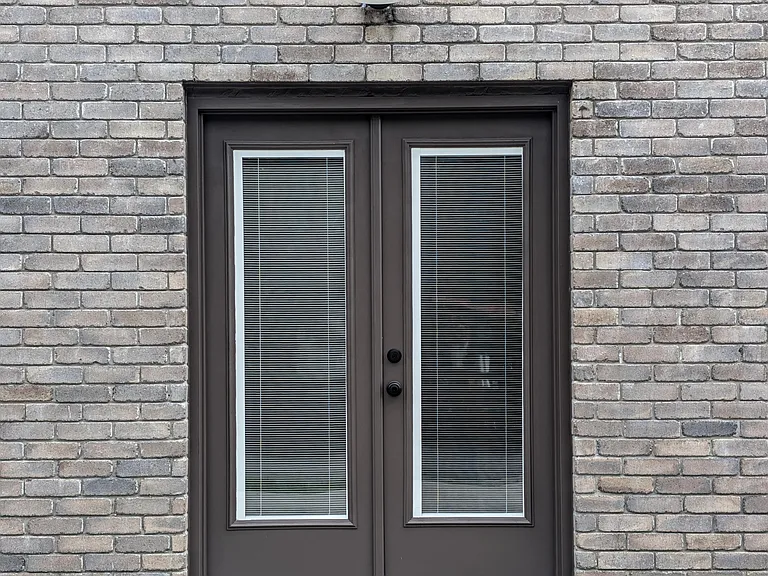 French doors to 2nd bedroom