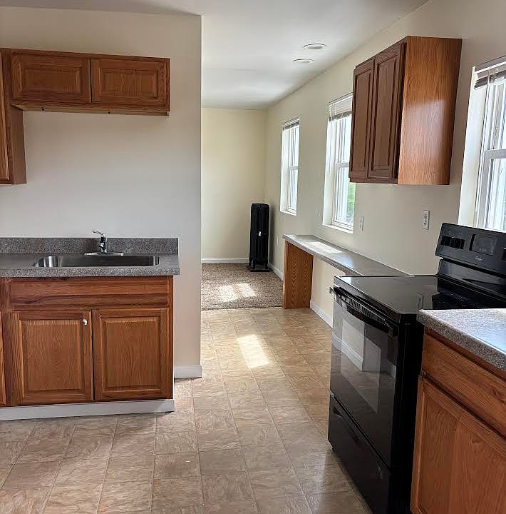Kitchen and into living room