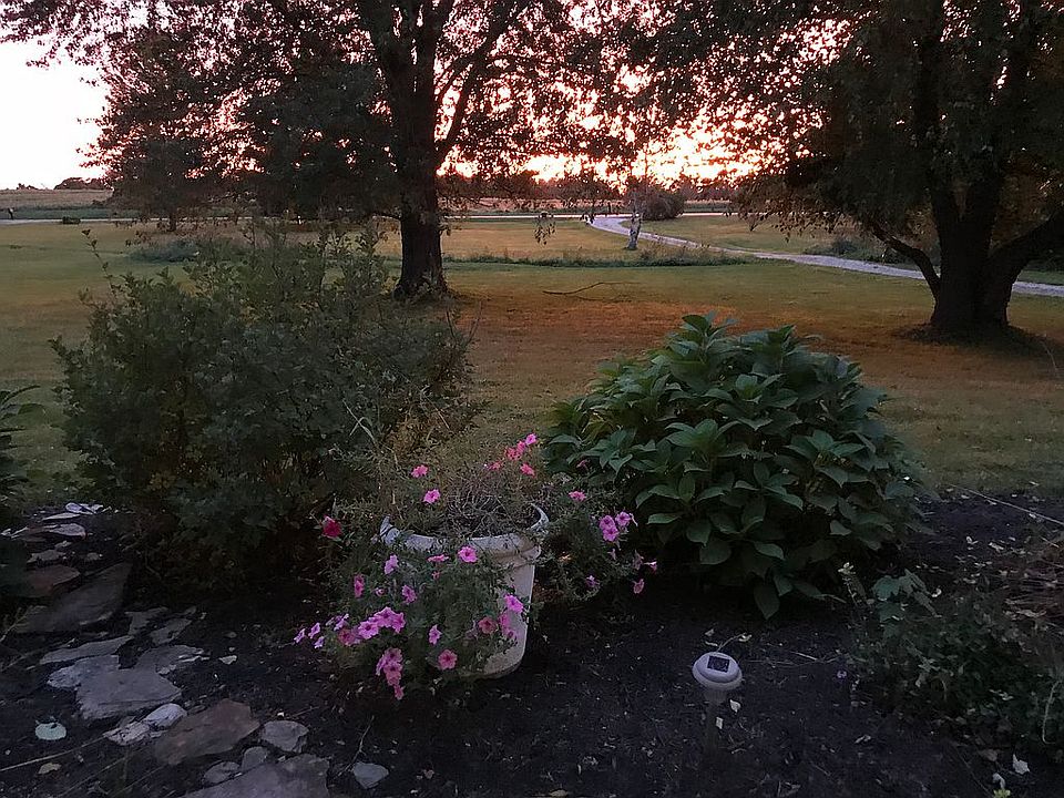 Sunset Front Yard from Porch