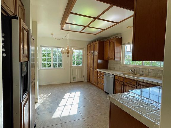 Dining area and side to door to outside.