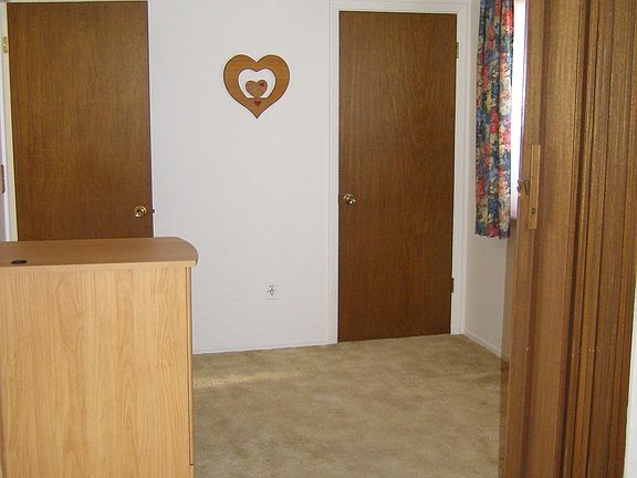 Office with sliding accordion door.