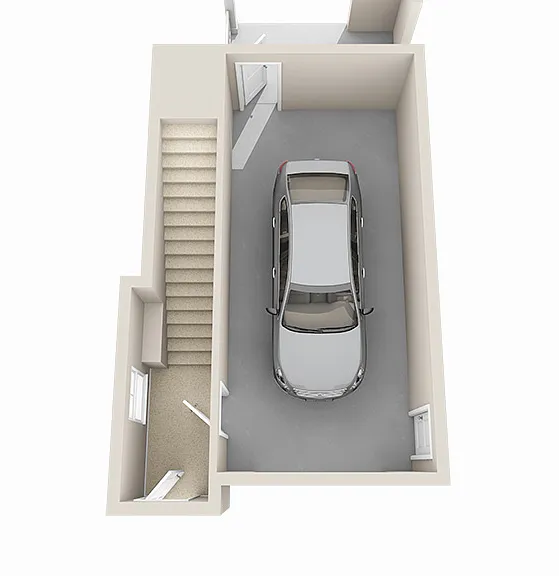 Knob Hill's 1st Floor Attached Garage Knob Hill's 1st Floor Attached Garage