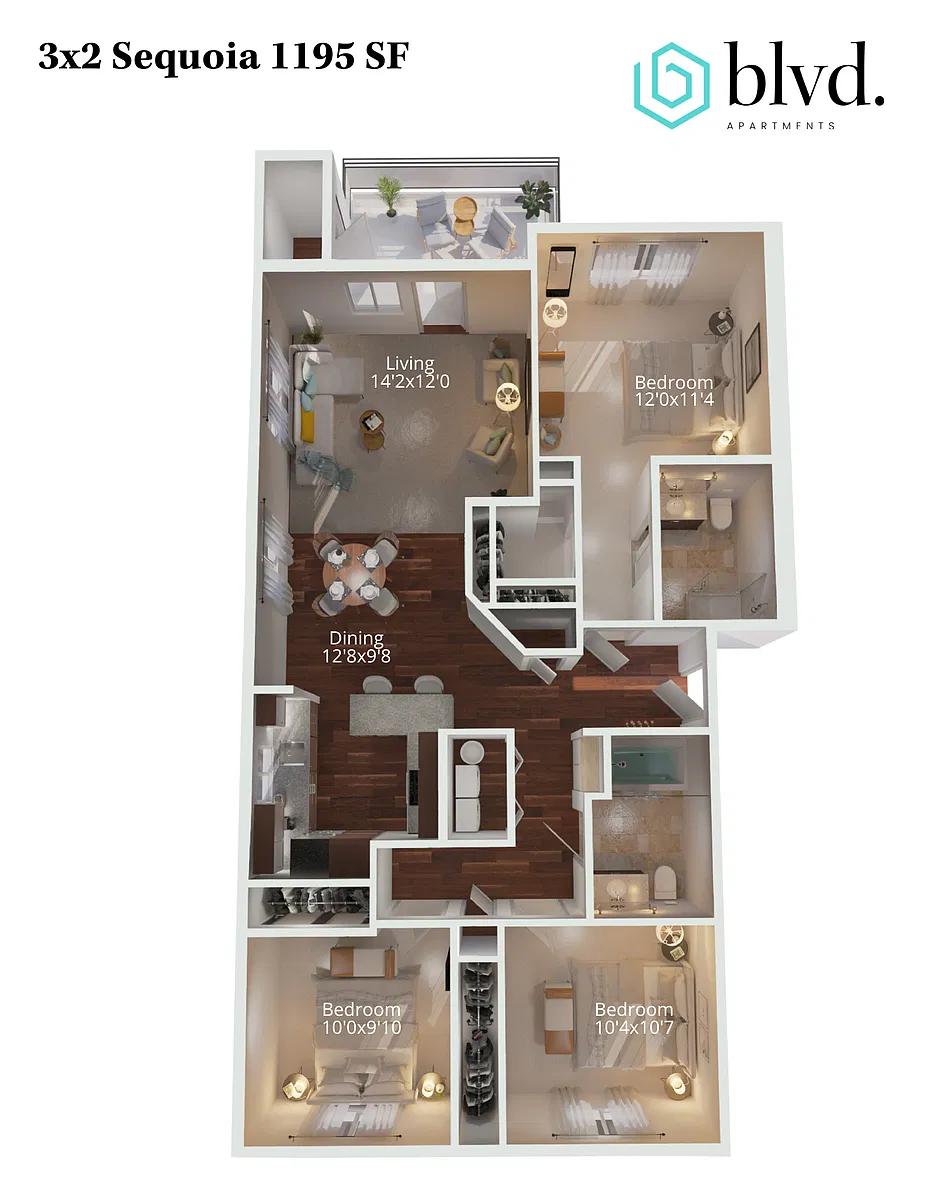 Floor plan Sequoia - 2nd Floor