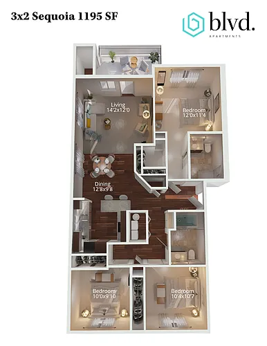 Floor plan Sequoia - 2nd Floor