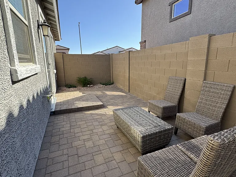 Private backyard