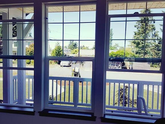 looking out front windows