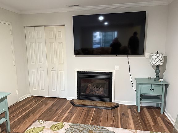 Gas fireplace new smart TV