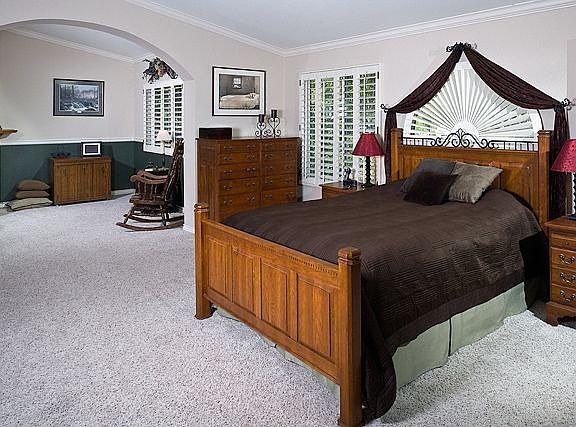 Awesome master suite with retreat, fireplace, deck and sumptuous bath