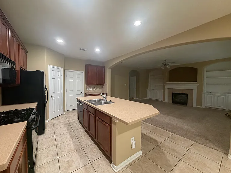 Kitchen and Living Room