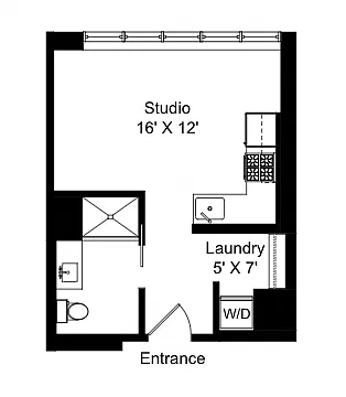 Floor plan A13 - 60% AMI AHSAP