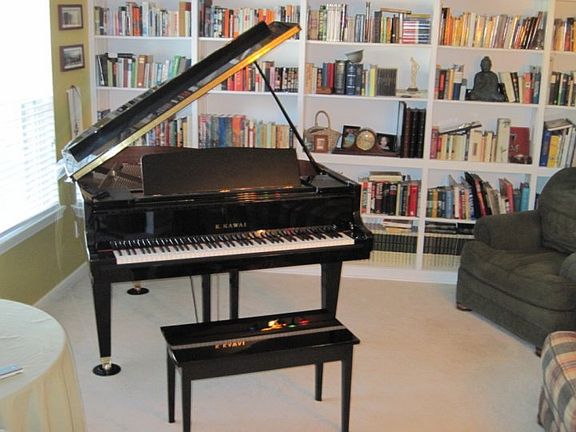 built-in bookshelves