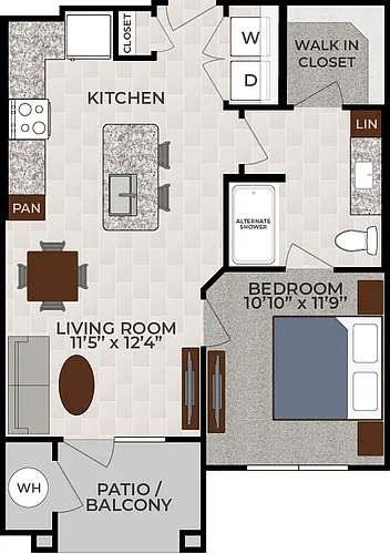 Floor plan 1X1