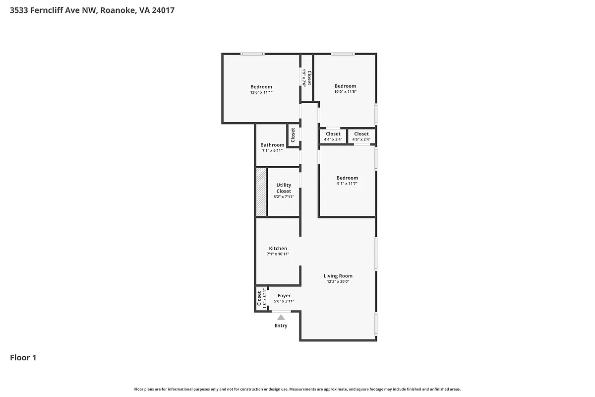 Floor plan 3 Bedroom