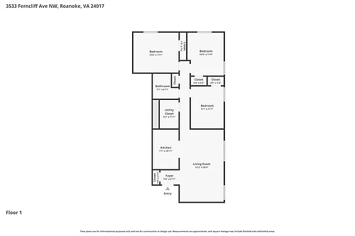 Floor plan 3 Bedroom