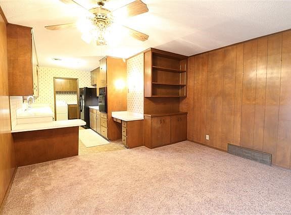 Dining area and Kitchen from Patio Door